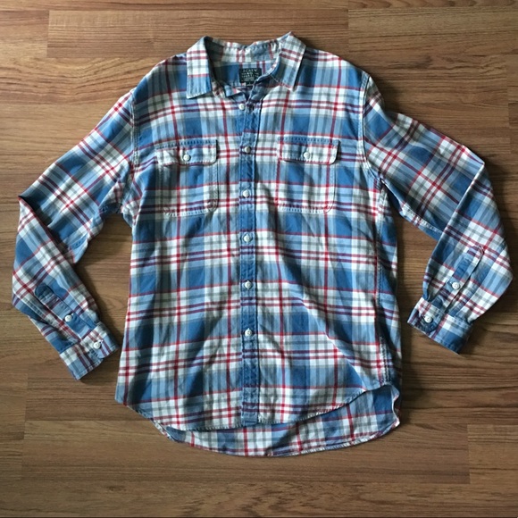 J. Crew Other - J. Crew Plaid button up Size L Smoke Free